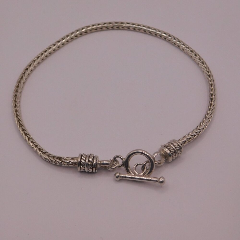 STERLING SILVER FOXTAIL BRACELET